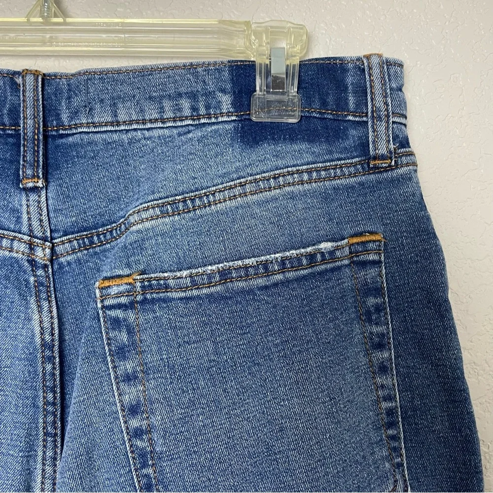 Abercrombie & Fitch Ankle Straight Ultra High Rise Blue Jeans Size 14 Long - Picture 10 of 10